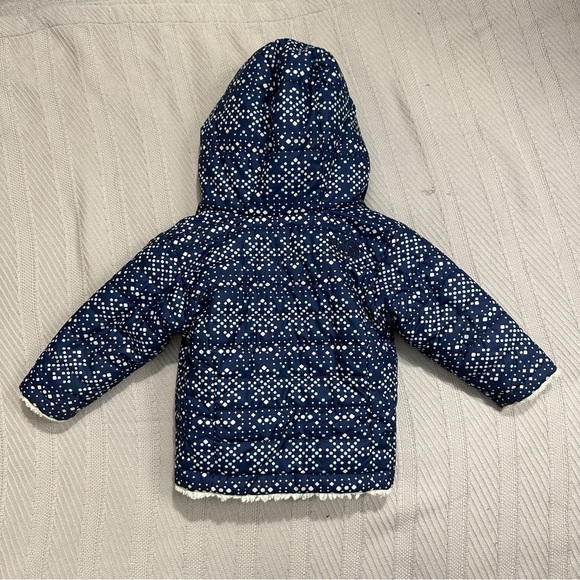 North Face infant coat, 3-6 mo., lined in faux fur, warm, fall, winter - Picture 15 of 15
